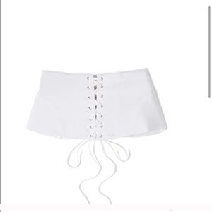 Fleur du Mal White Corset Small